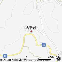 愛知県豊田市上切町大平岩943周辺の地図
