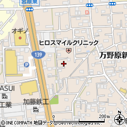 静岡県富士宮市万野原新田3928周辺の地図