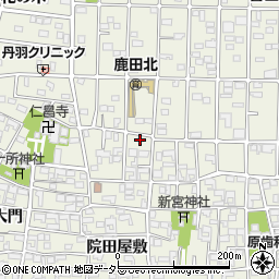 愛知県北名古屋市鹿田永塚160周辺の地図