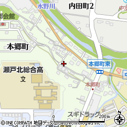 愛知県瀬戸市本郷町496周辺の地図
