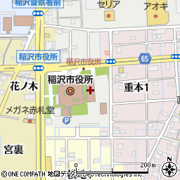 稲沢市役所東庁舎周辺の地図