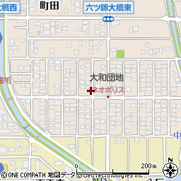 愛知県北名古屋市六ツ師周辺の地図