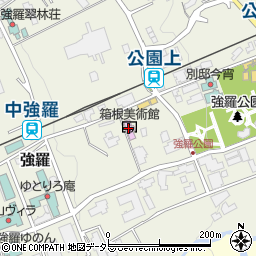 箱根美術館周辺の地図