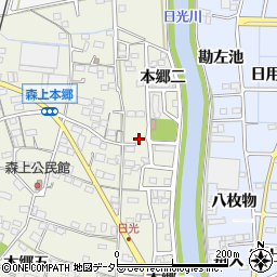 愛知県稲沢市祖父江町森上本郷三78周辺の地図