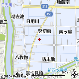 愛知県稲沢市片原一色町日用川周辺の地図