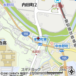 愛知県瀬戸市本郷町454周辺の地図