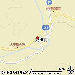 愛知県豊田市大平町更田前周辺の地図