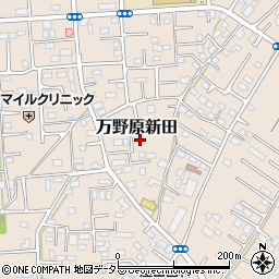 静岡県富士宮市万野原新田3964周辺の地図