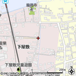 愛知県春日井市下屋敷町周辺の地図