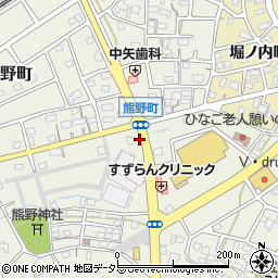 愛知県春日井市熊野町1511-1周辺の地図