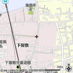 愛知県春日井市下屋敷町周辺の地図
