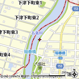 愛知県清須市春日南川原周辺の地図