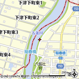 愛知県清須市春日（南川原）周辺の地図