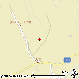 愛知県豊田市大平町前田周辺の地図