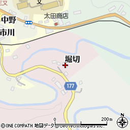 千葉県夷隅郡大多喜町堀切10周辺の地図
