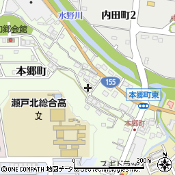 愛知県瀬戸市本郷町516周辺の地図