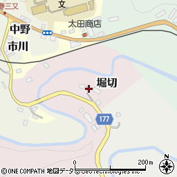 千葉県夷隅郡大多喜町堀切18周辺の地図