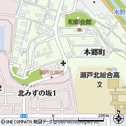愛知県瀬戸市本郷町957周辺の地図