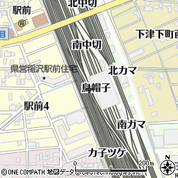 愛知県稲沢市下津町鳥帽子周辺の地図