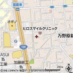 静岡県富士宮市万野原新田3924周辺の地図