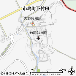 石原区公会堂周辺の地図