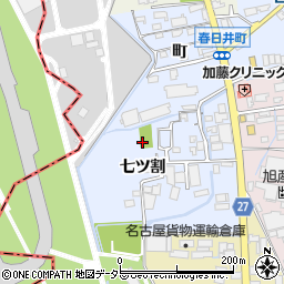 愛知県春日井市春日井町周辺の地図