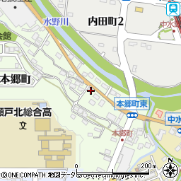 愛知県瀬戸市本郷町491周辺の地図