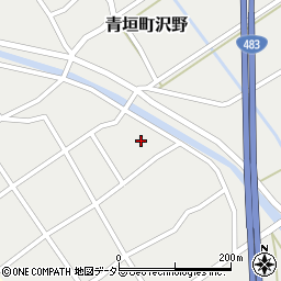 兵庫県丹波市青垣町沢野267周辺の地図