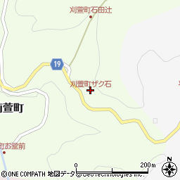 刈萱町ザク石周辺の地図