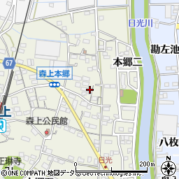 愛知県稲沢市祖父江町森上本郷三周辺の地図