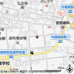 岐阜県海津市平田町今尾周辺の地図