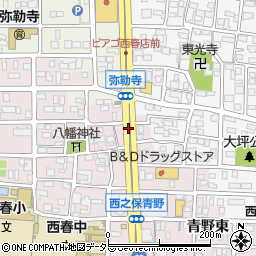 愛知県北名古屋市西之保北青野屋敷周辺の地図