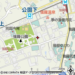 神奈川県足柄下郡箱根町強羅1300-556周辺の地図