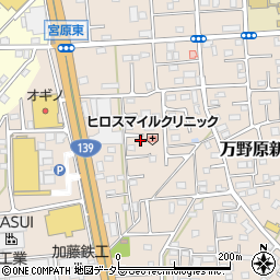 静岡県富士宮市万野原新田3923-9周辺の地図