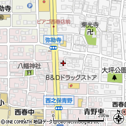 愛知県北名古屋市西之保青野東7周辺の地図