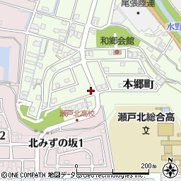 愛知県瀬戸市本郷町964周辺の地図