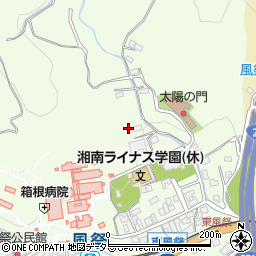 神奈川県小田原市風祭周辺の地図