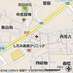 愛知県名古屋市守山区中志段味冨士塚周辺の地図