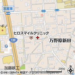 静岡県富士宮市万野原新田3925-6周辺の地図