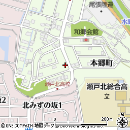 愛知県瀬戸市本郷町988周辺の地図