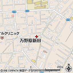 静岡県富士宮市万野原新田3968周辺の地図