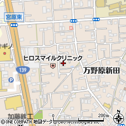 静岡県富士宮市万野原新田3925周辺の地図