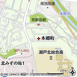 愛知県瀬戸市本郷町909周辺の地図