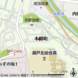 愛知県瀬戸市本郷町906周辺の地図