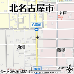 愛知県北名古屋市石橋一本杉周辺の地図