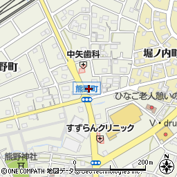 愛知県春日井市熊野町1970周辺の地図