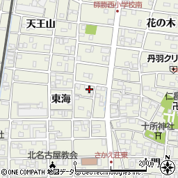 愛知県北名古屋市鹿田（東海）周辺の地図