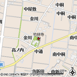 竹林寺周辺の地図