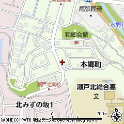 愛知県瀬戸市本郷町949周辺の地図