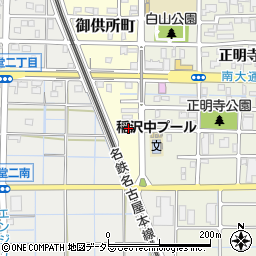 稲沢建設会館周辺の地図